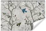 Papier Peint BRINDILLES Feuilles Oiseaux 90 x 60 x 60 cm