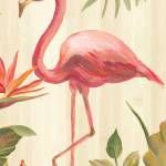 Tableau Flamant rose tropical 30 x 45 cm - Verre