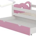 Lit pour enfant Jessica 40339 Doré - Blanc - Bois manufacturé - 146 x 76 x 53 cm