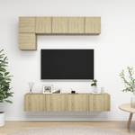 TV-Schrank 5er Set D553 Braun - Holzwerkstoff - 30 x 30 x 60 cm