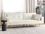 3-Sitzer Sofa VISNES Cremeweiß - Gold - Weiß