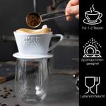 Porzellan Kaffeefilter für 1-2 Tassen Weiß - Ton - Porzellan - 10 x 6 x 12 cm