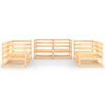 Garten-Lounge-Set Braun - Massivholz - Holzart/Dekor - 70 x 67 x 70 cm