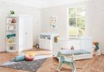 Chambre de bébé Laura Lit pour enfants, table à langer et armoire à vêtements 2 portes