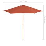 Parasol Brun rouge