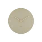 Wanduhr Charm Beige - Metall - 30 x 4 x 30 cm