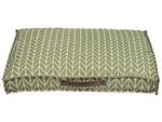 Lit pour animal PAYAS Marron - Vert - Blanc - Textile - 70 x 10 x 50 cm