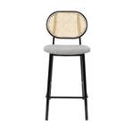 Tabouret de bar Spike Gris - Rotin - 53 x 94 x 42 cm