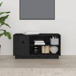 TV-Schrank D513 Schwarz - Massivholz - 35 x 41 x 80 cm