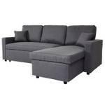 Ecksofa mit Bettkasten L17 Grau