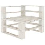 Canapé palette (lot de 2) 3002333-1 Blanc - Bois manufacturé - Bois/Imitation - 140 x 61 x 68 cm