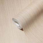 Streifentapete Uni Beige Gold Grau Beige - Gold - Grau