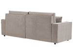 Ecksofa KARILA Beige - Taupe - Armlehne davorstehend rechts - Ecke davorstehend rechts - Schlaffunktion davorstehend links