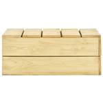 Garten-Sofagarnitur Braun - Massivholz - Holzart/Dekor - 75 x 31 x 75 cm