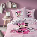 Bettwäsche Disney's Minnie Mouse Biber Pink - Weiß - Textil - 135 x 200 x 1 cm