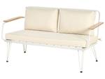 Sitzgruppe MONTESILVANO 5-tlg Beige - Braun - Weiß - Metall - 68 x 77 x 141 cm