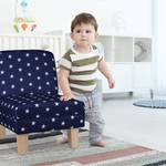 Kindersessel mit Sternen Blau - Braun - Weiß - Holzwerkstoff - Kunststoff - Textil - 45 x 60 x 52 cm