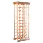 44 Flaschen Weinregal Braun - Holzwerkstoff - 47 x 28 x 113 cm