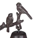 3x Clochettes de porte oiseau Marron - Métal - 10 x 16 x 13 cm