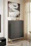 Veldio Highboard Schwarz - Gold