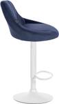 Tabouret de bar Lazio Lot de 2 Bleu - Blanc