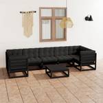 Garten-Lounge-Set (8-teilig) 3009774-2 Anthrazit - Schwarz