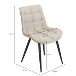 Lot de 2 chaises - JAELLE Beige