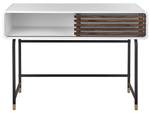 Table d'entrée RIFLE Noir - Marron - Blanc - Bois manufacturé - 104 x 80 x 40 cm