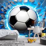 Papier Peint Enfant Football Effet 3D 254 x 184 cm