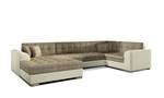 Ecksofa  DAMA Beige - Ecke davorstehend links - Schlaffunktion davorstehend links