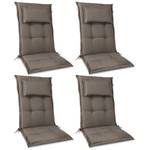 4er Set Hochlehner Auflage HighLux HL Taupe