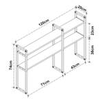 Étagère de bureau Askøy Imitation chêne vieilli