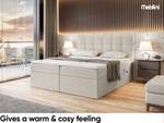 Boxspringbett Nils Beige - Breite: 180 cm - H3