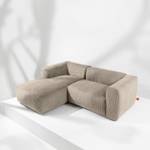 Ecksofa BUFFO 4-Sitzer Beige - Breite: 237 cm - Armlehne beidseitig montierbar - Ecke davorstehend links - Ottomane davorstehend links