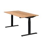 Höhenverstellbarer Tisch Easydesk Massiv Breite: 160 cm - Schwarz