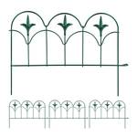 Bordure de jardin en métal 4 éléments Vert - Métal - 39 x 28 x 2 cm