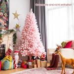 180cm Künstlicher Weihnachtsbaum Pink - Kunststoff - 115 x 180 x 115 cm