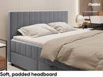 Boxspringbett Piaf Grau - Breite: 146 cm - H3