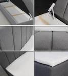 Boxspringbett Star Grau - Breite: 180 cm