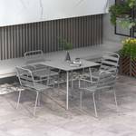 Sitzgruppe 84G-401V00LG Grau - Metall - 80 x 74 x 80 cm