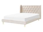 Doppelbett FORBACH Beige - Gold - Breite: 154 cm