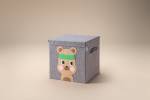 Lifeney Aufbewahrungsbox mit Deckel Bär Kunststoff - 35 x 33 x 4 cm