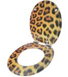 Leopardenfell WC-Sitz Absenkautomatik