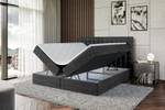 Boxspringbett - VIONE Esche Schwarz Dekor - Breite: 140 cm - H4