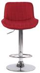 Tabouret de bar Lentini Lot de 2 Rouge