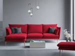 Ecksofa AGATE 4 Sitzplätze Rot