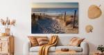 Leinwandbild Nordseestrand Strand Natur 90 x 60 x 60 cm