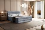 Boxspringbett CELESTIA-Z Grau - Breite: 200 cm - H4