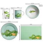 Kinder-Set Happy Zoo Krokodil 7-teilig Ton - Kunststoff - 1 x 1 x 1 cm