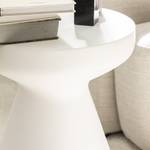 Tabouret design Danli Blanc - Pierre - 35 x 45 x 35 cm